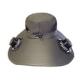 thumbnail image 1 of Sombrero con ventilador solar, con 2 ventiladores solares, protección de , sombrero de pesca para pesca al libre, 1 of 8