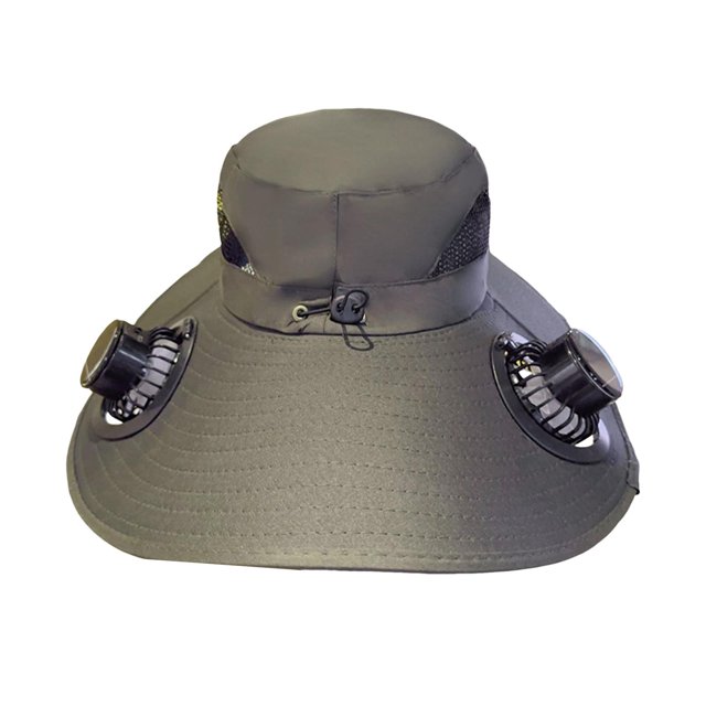 Sombrero con ventilador solar, con 2 ventiladores solares, protección de , sombrero de pesca para pesca al libre