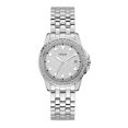 thumbnail image 1 of GUESS Dames Cas de Ton Argenté Ton Argent Montre en Acier Inoxydable, 1 of 1