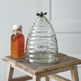 thumbnail image 1 of Large Honey Hive Glass Canister, 1 of 1