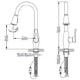 thumbnail image 5 of ALFI ABKF3783-PC Traditional Gooseneck Pull Down Kitchen Faucet, Polished Chrome, 5 of 5