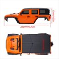 thumbnail image 3 of Kit de Chasis de Carcasa de Carrocería de Coche RC con Distancia Entre Ejes de 155mm con Parachoques Delantero Trasero para 1/18 RC Crawler TRX4M Naranja, 3 of 5