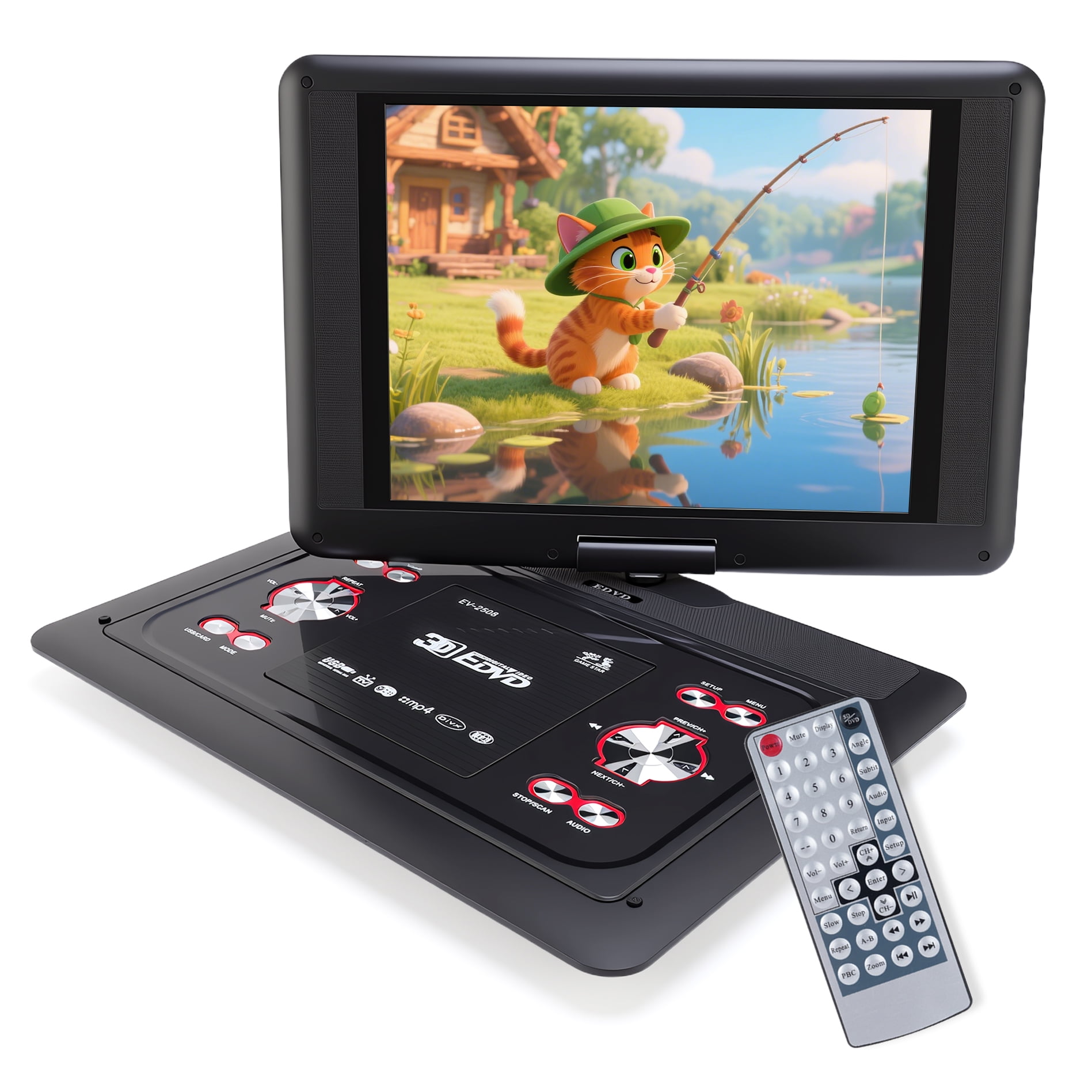 Yoton YD105 10.5'' Portable DVD Player with HD Swivel Screen
