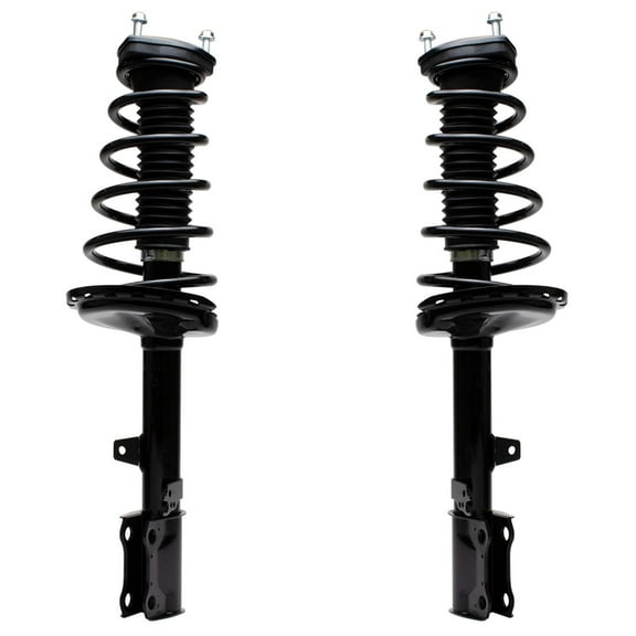 Detroit Axle - FWD Rear 2pc Struts for 08-13 Toyota Highlander, 13-15 Venza, 2 Struts & Coil Spring 2008 2009 2010 2011 2012 2013 Replacement Struts Shocks Assembly