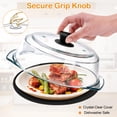 thumbnail image 7 of Glass Microwave Splatter Cover for Food,Microwave Splatter Cover with Silicone Knob,Vent Hole Food Safe,Dishwasher Safe- Cookware & Bakeware Serving Dish, 7 of 7