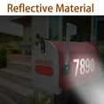 thumbnail image 6 of 4 Sheets White Reflective Mailbox Numbers Stickers 0-9 Adhesive PET for Outside Address Houses, 6 of 8