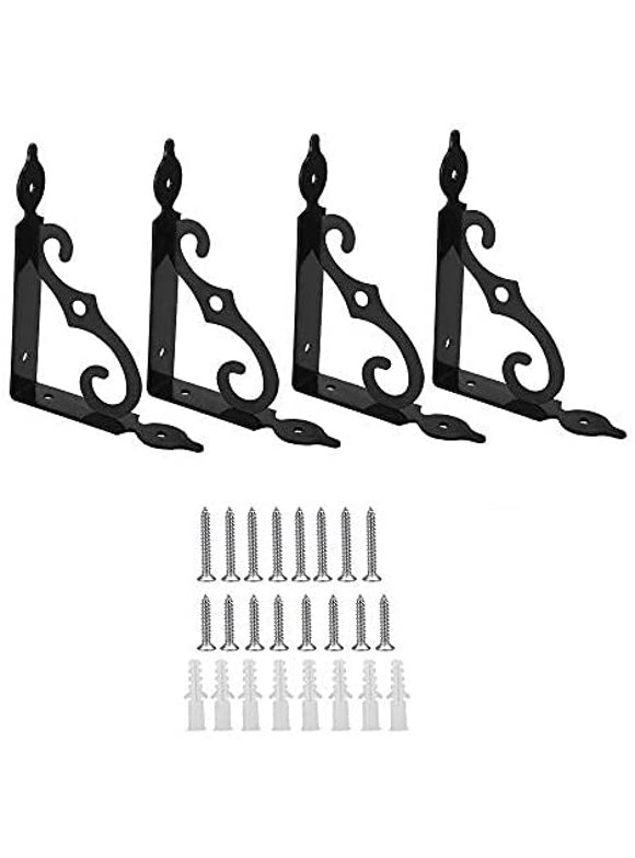 Floating Shelf Brackets in Wall Shelves