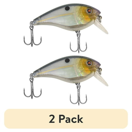 (2 pack) Ozark Trail Square Bill Crankbait Fishing Lure Threadfin Shad