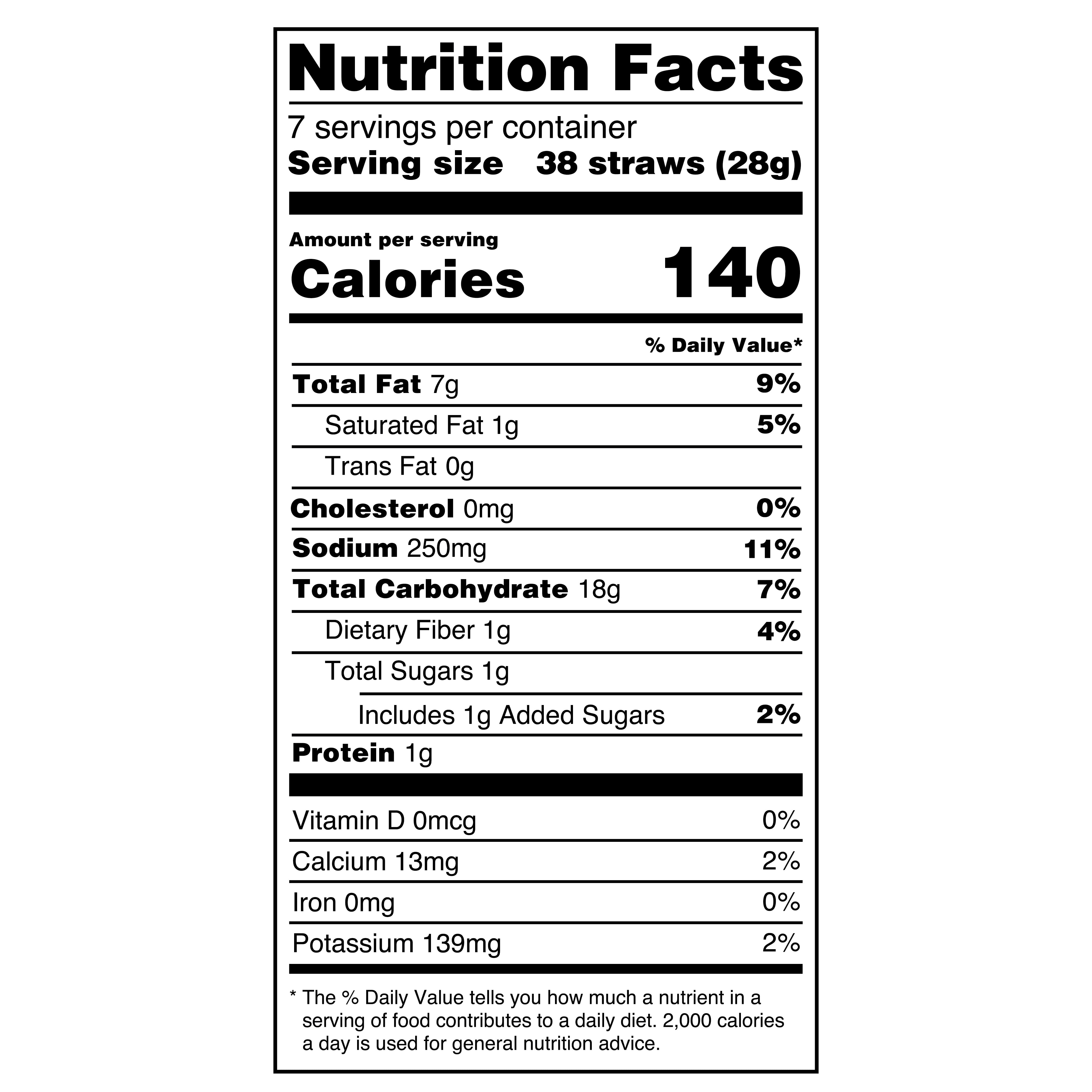 Veggie Straws Nutrition Info Besto Blog