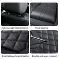 thumbnail image 6 of 2014 Car Seat Cover for HYUNDAI ACCENT , Leather Full Set of 5 Seats Waterproof Suitable for All Seasons, Black Car Seat Covers, Pet Car Seat Covers, 6 of 9