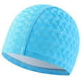 thumbnail image 2 of SPRING PARK Unisex Swim Caps Shape Anti Slip Ear Durable Flexible PVC Swimming Hats for Adults Bathing Swimming Caps, 2 of 7
