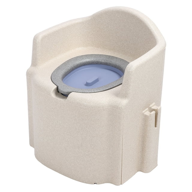 Silla Con Inodoro Junto A La Cama, Silla De Ducha Junto A La Cama, EPP Antideslizante, Apoyabrazos Resistente Al Agua, Gran Capacidad De Peso Con Cubo Hueco Sólido Para Personas