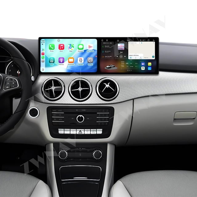 ZWNAV Dual 9.1 inch Screen Car Radio For Mercedes-Benz B(W246) 2015-2018 Android 15 Multimedia Player GPS Navigation Auto DSP Stereo Host