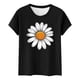 thumbnail image 4 of Camiseta de Manga Corta de Verano para Mujeres con Estampado Casual de Moda con Cuello Redondo, 4 of 5