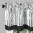thumbnail image 3 of Achim Westport Window Curtain Tier Pair and Valance Set - 58x24 - Black/White, 3 of 5