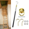 thumbnail image 1 of Kit de desplegable de escalera, gancho desplegable para ático, alto rendimiento, varilla de extensión retráctil para el hogar de hasta 64,6, 1 of 8