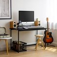 thumbnail image 3 of IRIS USA Modern Computer Desk for Home Office, 47.2 inch Long Black Office Desk, 3 of 5
