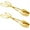 Gold, variant on 2 Packs Serving Tongs, 10inch Buffet Tongs for Kitchen Cooking, Stainless Steel Salad Tongs Serving Utensils for Wedding Party Catering (Gold)