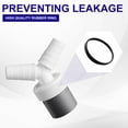 thumbnail image 7 of Washing Machine Drain Adapter Dishwasher And Washing Machine Drain Adapter Double Connection Y With For Pipe Diameter 40 Mm And Inlet Diameter 18 24 Mm With 2 Hose Clamps Plumbing Fittings, 7 of 7