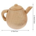 thumbnail image 2 of OULII 1 Ensemble Mini Thé en Bois Kaki Jouet pour Enfants de 1 à 6 Ans Simulation Réaliste et Réaliste, 2 of 5