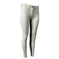 thumbnail image 2 of 3X1 Women's Mid Rise Coated Crop Pockets Contrast Jeans, White, 27, 2 of 4
