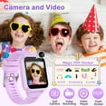 thumbnail image 6 of Kids Game Smart Watch Gifts for Girls Age 4-12, 24 Puzzle Games HD Touch Screen Smart Watches with Video Camera Music Player Pedometer Flashlight 12/24hr, Educational Toys for 8 10 12 Year Old Girl, 6 of 7