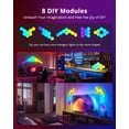 thumbnail image 4 of 8 Pack RGB Hexagon Lights Works with 𝑨𝒍𝒆𝒙𝒂 𝑮𝒐𝒐𝒈𝒍𝒆 𝑨𝒔𝒔𝒊𝒔𝒕𝒂𝒏𝒕, 𝑾𝒊-𝑭𝒊 𝑺𝒎𝒂𝒓𝒕 𝑯𝒐𝒎𝒆 Decor Creative Wall Lights Panel with Music Sync, Gaming Lights for Wall 3Inch, 4 of 6
