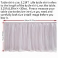 thumbnail image 2 of Tulle Tutu Table Skirt Wedding Tablecloth Birthday Baby Shower Party Table Skirting Table Decoration Table Cloth for Rectangle and Round Table 39*30 Inch, 2 of 4