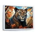 thumbnail image 2 of Designart "Roaring Majesty Of The Panther I" Animals Panther Floater Framed Canvas Art Print, 2 of 5