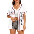 thumbnail image 5 of American Baseball Shirt for Women 250th Anniversary Usa Flag Print Jersey Shirt Usa Patriotic Baseball Jerseys –memorial Day & Independence Day, 5 of 5