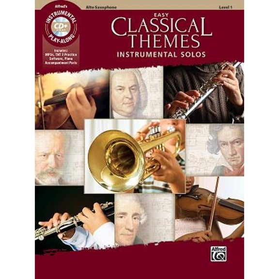 Pre-Owned Easy Classical Themes Instrumental Solos: Alto Sax, Book & Online Audio/Software/PDF (Paperback) by Bill Galliford