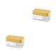 thumbnail image 4 of Fabricante de moldes para cubitos de hielo Monstrate caja de almacenamiento Con tapa Amarillo/Presionando 2Conjunto, 4 of 6
