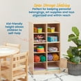 thumbnail image 4 of ECR4Kids 10 Cubby Mobile Tray Storage Cabinet, 5x2, Classroom Furniture, Natural, 4 of 10