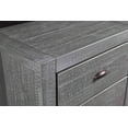 thumbnail image 3 of Grain Wood Furniture Montauk 2-Drawer Nightstand, Rustic Grey, 3 of 8