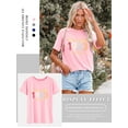 thumbnail image 5 of Xuanfei Women Vintage 1983 Original Parts Letter Print Round Neck Short Sleeve T-Shirt, 5 of 7