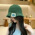 thumbnail image 6 of CoCopeaunts Knitted Floral Bucket Hats For Women Spring Summer Travel Sunshade Hat Female Crochet Fishermen Cap Outdoor Basin Cap Gorros, 6 of 6