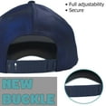 thumbnail image 5 of Designer Youth Hats for Boys & Girls - Premium Kids Trucker Hat with Adjustable Plastic Buckle | Ages 2-5T - Metallic Navy Blue, 5 of 8