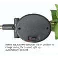 thumbnail image 4 of PVCS 3 Rosa Flowers Outdoor Solar Lights Waterproof Multicolor Changing with Solar Panel for Garden Patio(1pcs), 4 of 7