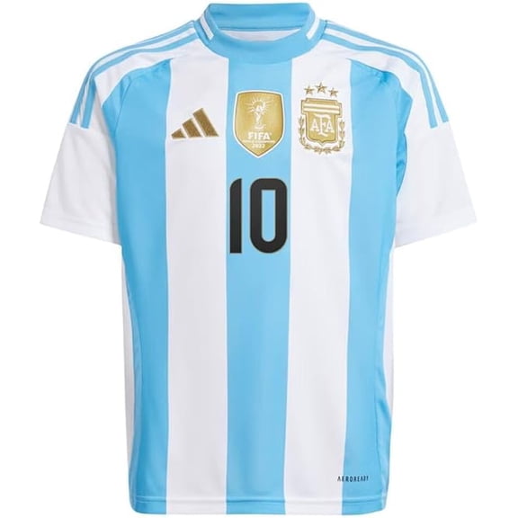 adidas Argentina Messi 10 Youth Home Jersey 2024