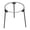 Black, variant on harayaa Campfire Tripod Open Fire Cooking Stand BBQ Pan Folding Camping Tripod Grill 19cm Single Ring