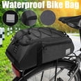 thumbnail image 2 of 7L Trunk Bag Black ,Bicycle Trunk Bag Cycling Rack Pack Bike Rear Bag Accessory Luggage Bag, 2 of 6
