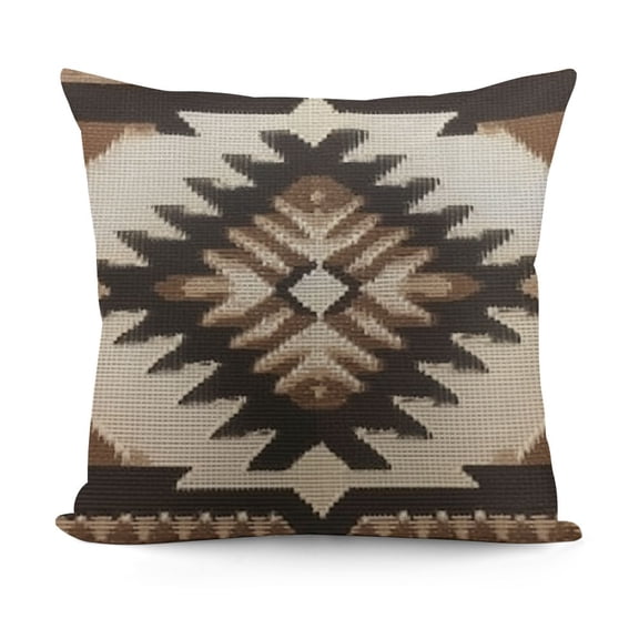 YINGXI Throw Pillow Cover Square Collage Grain Brown Pillow Case Decorative Men Women Boy Girl Room Cushion Cover 12x12in