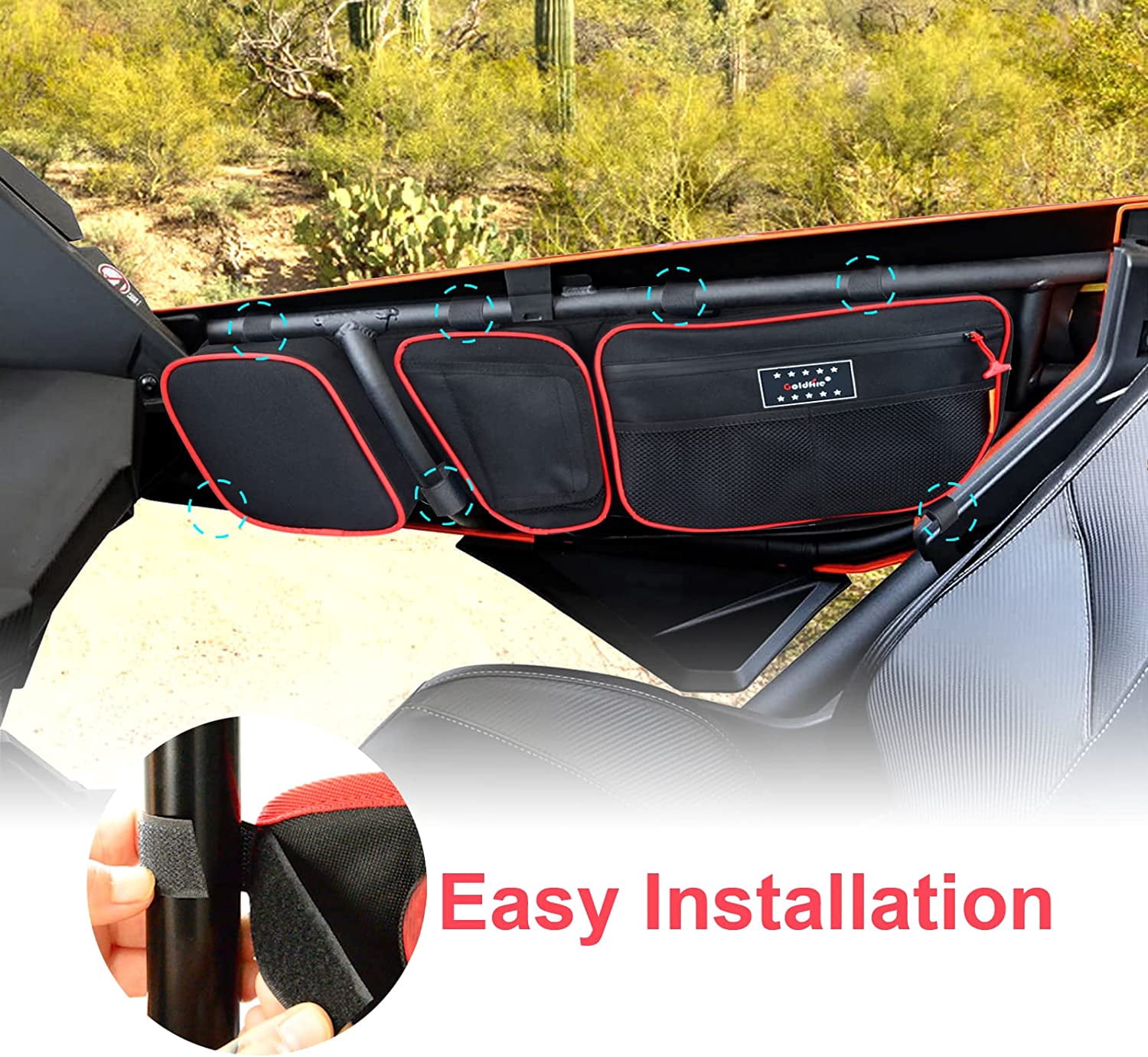 UTV Accessories Side Storage Door Bag Front Upper Door Bags Car Organizer Fits For Can Am Maverick X3 XDS Canam Max R 4x4 Turbo