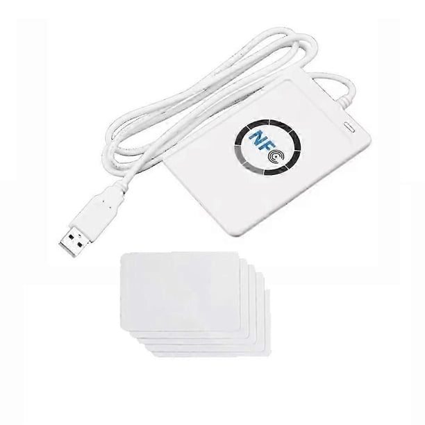 ACR122U RFID IC Smart Card Reader Duplicator+5XCUID Card Writer Copier ...