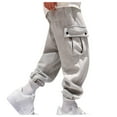 thumbnail image 1 of LEEy-world Men'S Pants Mens Drawstring Running Joggers Elastic Waist Sweats Pants Cuffed Bottom Workout Sweatpants with Pockets Grey,M, 1 of 5