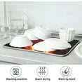 thumbnail image 7 of Burning Dragon Dish Drying Mat, Absorbent Microfiber Pad Protector For Kitchen Counter Top Mat Dish Drainboard 18x24in Home Decor, 7 of 7