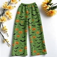 thumbnail image 5 of BFRGSIJ Halloween Lounge Pants for Women Soft Fleece Baggy Wide Leg Sleep Pajamas Spooky Season Festive Casual Fall Sleepwear L, 5 of 7