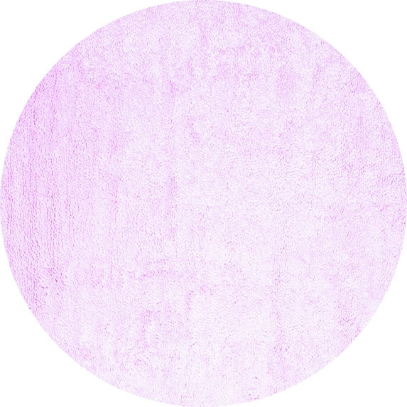 Ahgly Company Indoor Round Solid Purple Modern Area Rugs, 8' Round