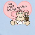 thumbnail image 2 of CafePress - My Heart Belongs To Mimi GIRL Infant Bodysuit - Baby Light Bodysuit, Size Newborn - 24 Months, 2 of 4