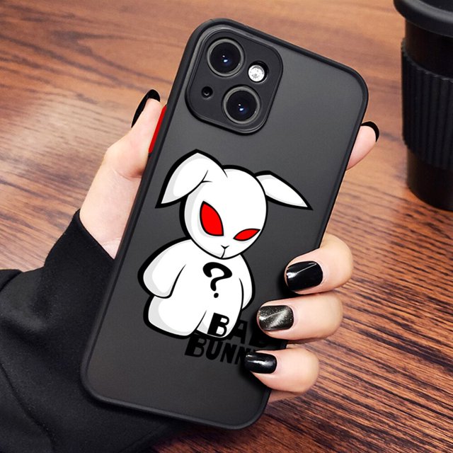 Funda de teléfono para IPhone 14 Bad Bunny X100pre, carcasa colorida a prueba de golpes, trasera para IPhone 14, 13, 12, 11, 14 Pro Max, XR, X, XS, 7, 8 Plus Fivean unisex